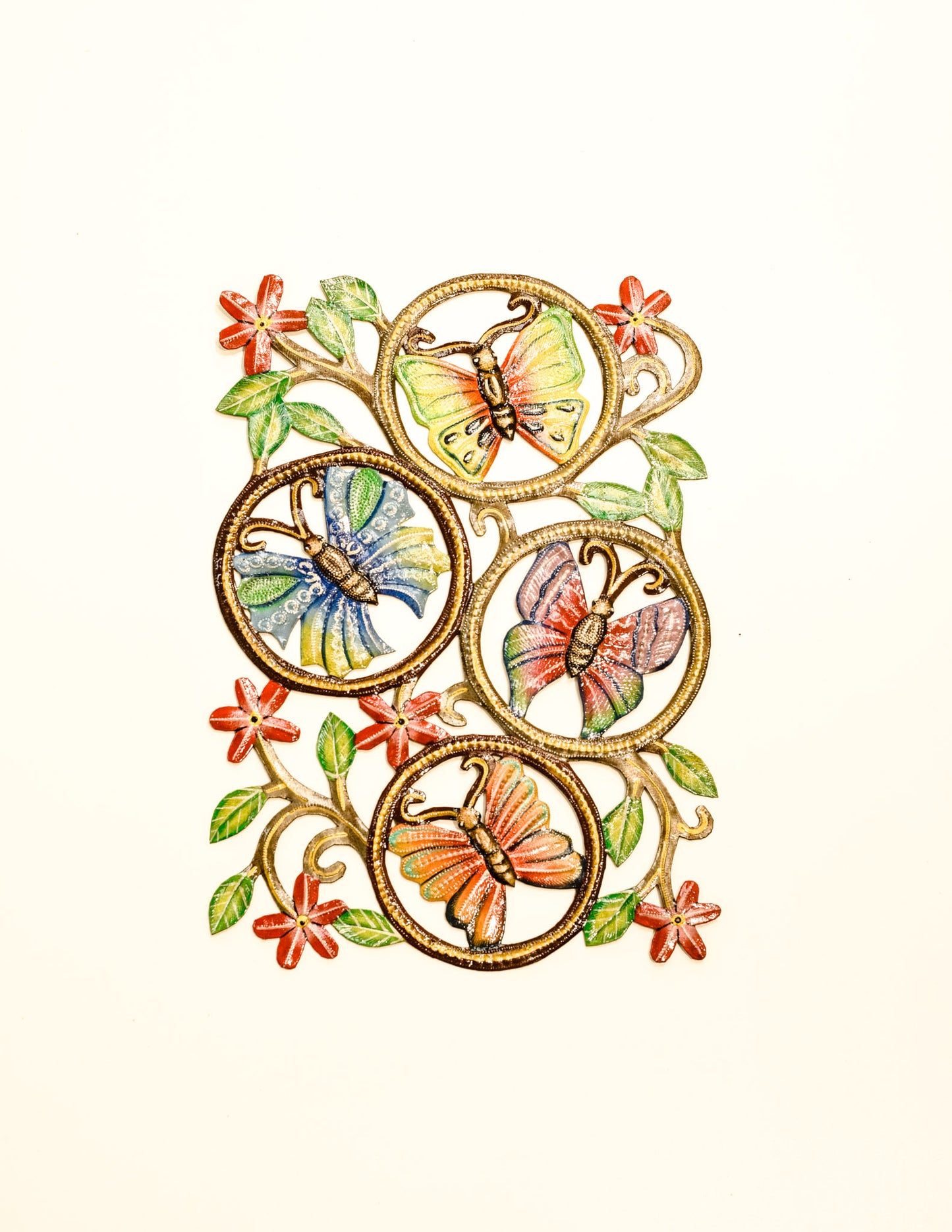 Painted Butterflies on the Wall