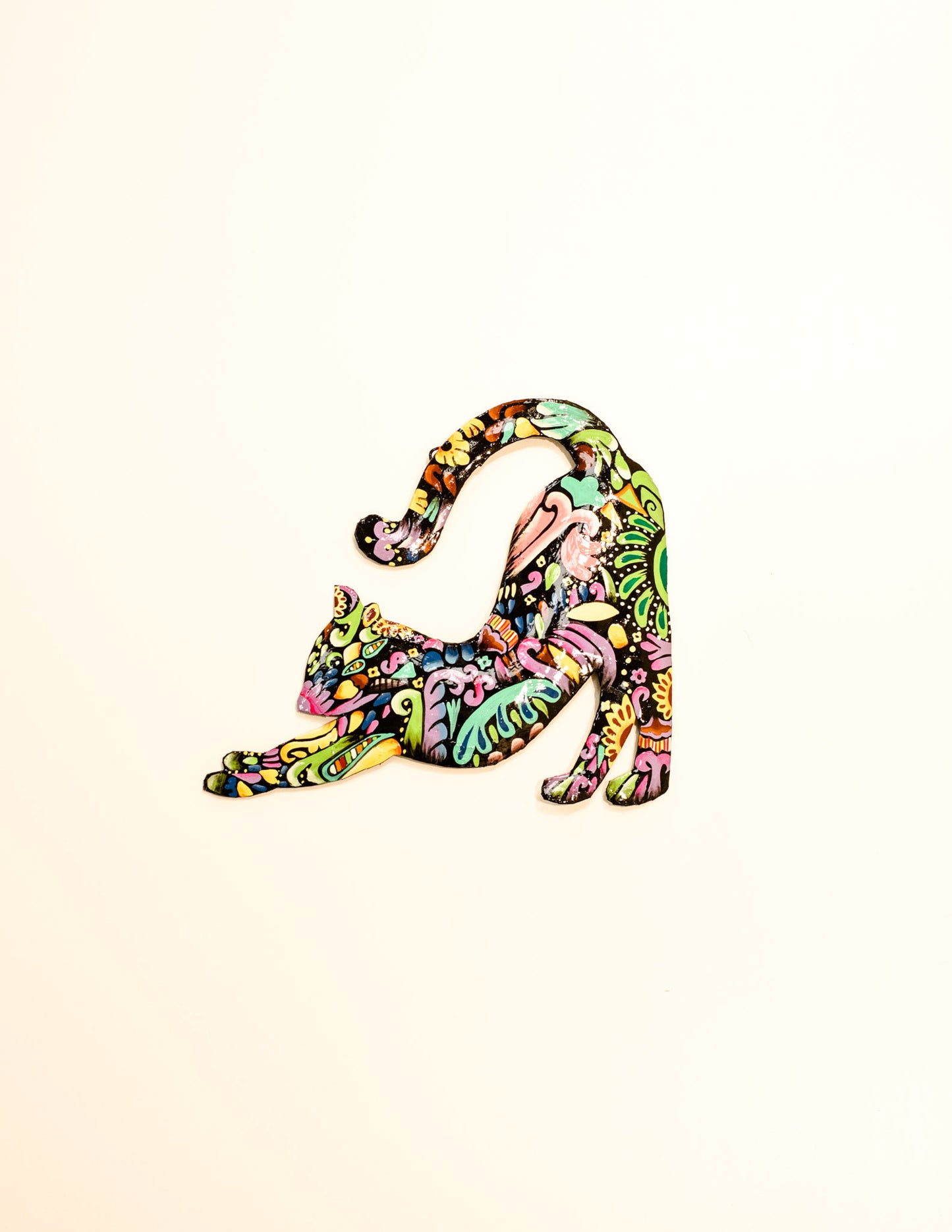 Vivid Cat Stretching Large