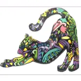 Vivid Cat Stretching