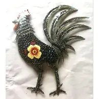Painted El Pollo Loco White Flower