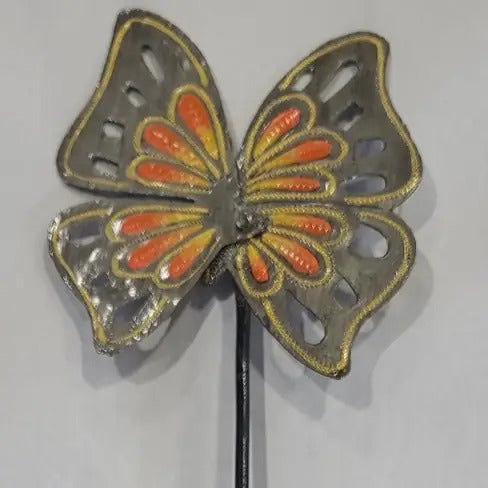 Orange Butterfly Stake