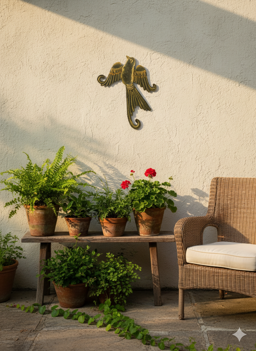 Handmade Flying Bird Metal Wall Decor – Haitian Artisan Creation.