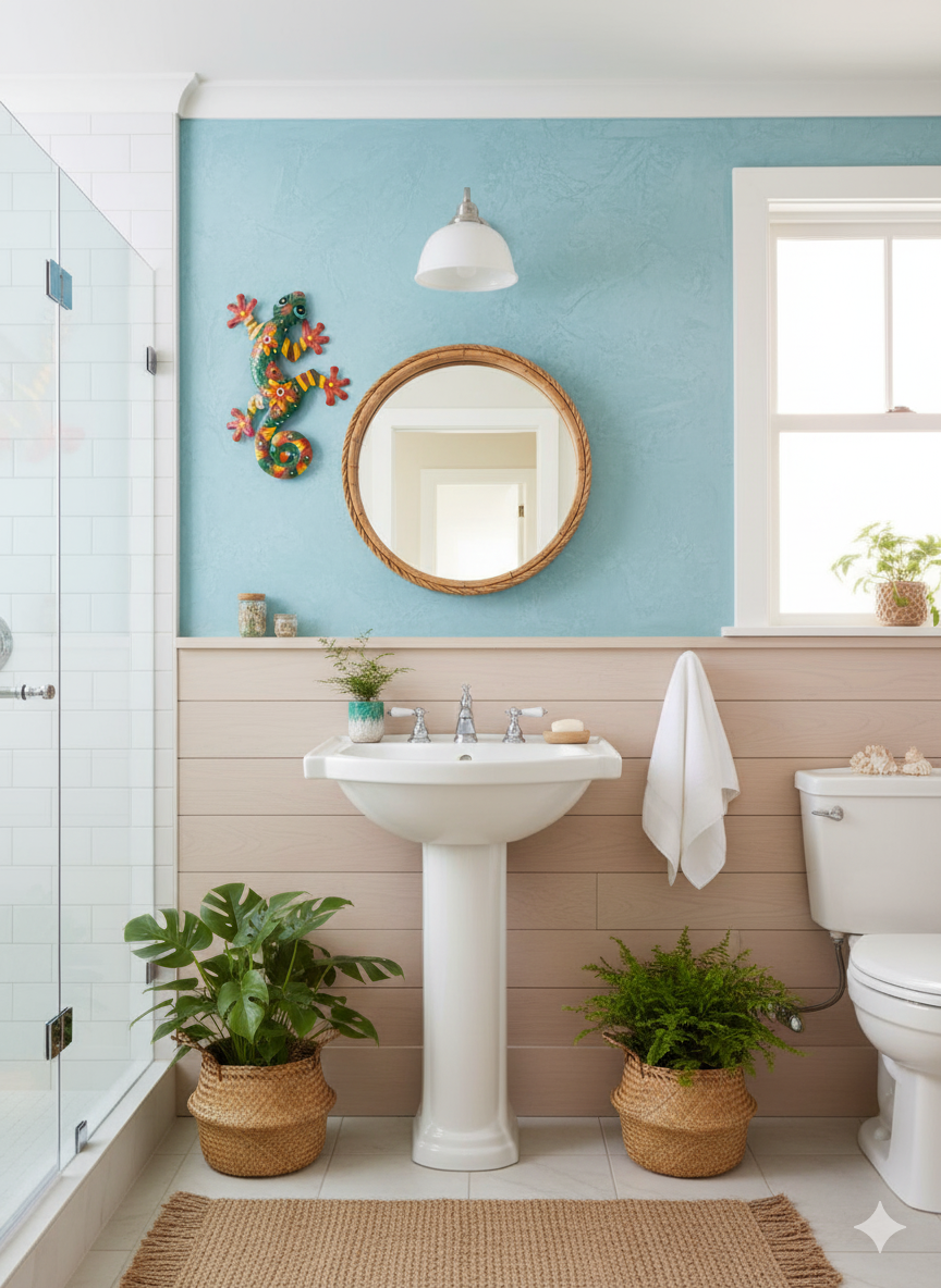 Colorful Gecko Metal Wall Art – Handmade by Haitian Artisans.