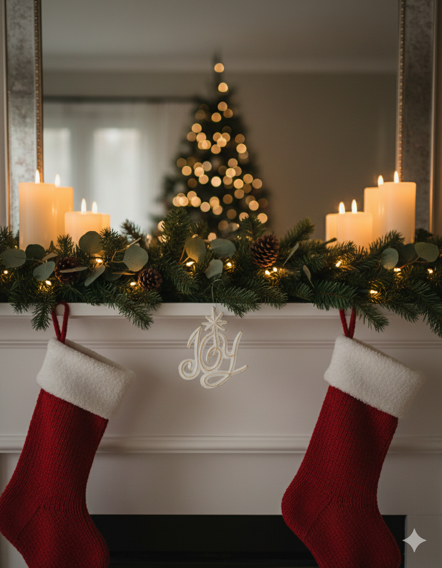 Handmade White “Joy” Christmas Ornament – Haitian Artisan Holiday Decor.