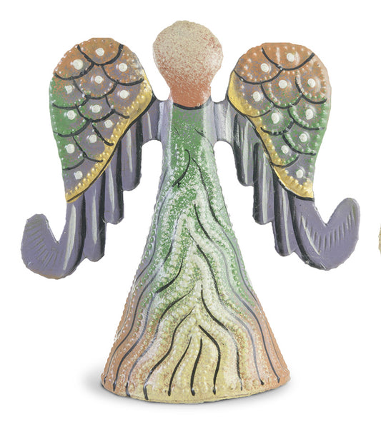 Mini Painted Angels with Curled Wings Set (Set of 4)