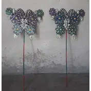 Muted Butterfly Garden Stakes (Set of 2)